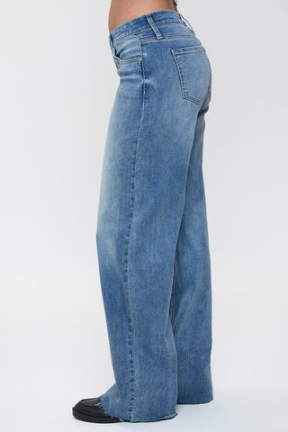 Women's Low Rise Wide Leg Jeans