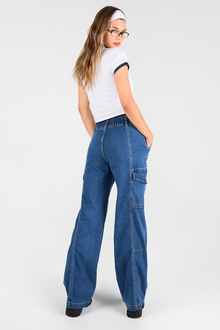 Women's Straight Cargo Jeans