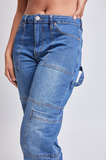 Women’s High Rise Straight  Cargo Jeans