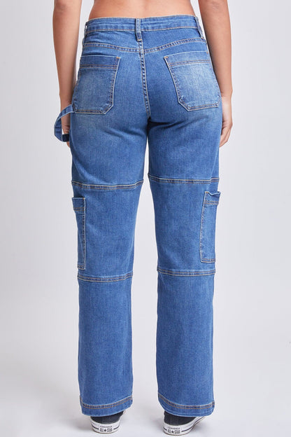 Women’s High Rise Straight  Cargo Jeans