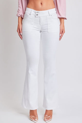 Women's Flare Flap Back Pocket Jeans