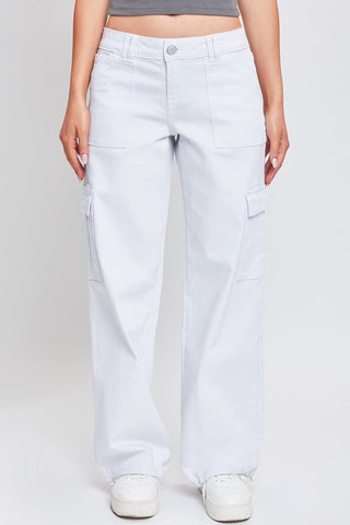 Pants Women's Cargo Jeans with Bungee Hem