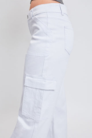 Pants Women's Cargo Jeans with Bungee Hem