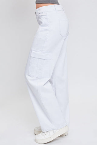 Pants Women's Cargo Jeans with Bungee Hem