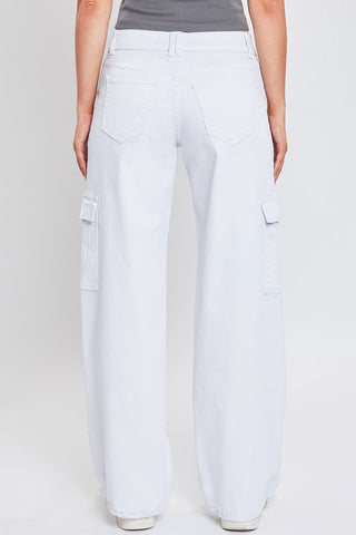 Pants Women's Cargo Jeans with Bungee Hem