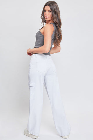 Pants Women's Cargo Jeans with Bungee Hem