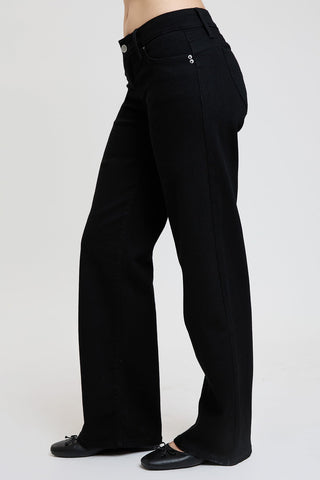Women's Low Rise WannaBettaButt Wide Leg Jeans