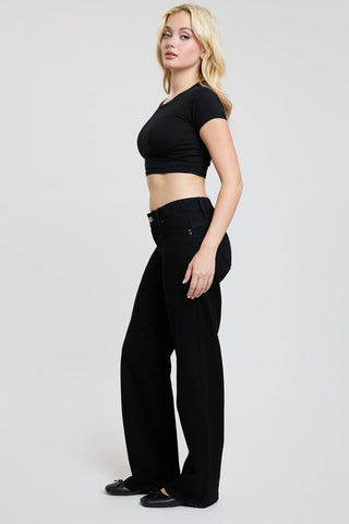 Women's Low Rise WannaBettaButt Wide Leg Jeans
