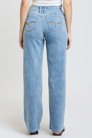 Women's Luxe High Rise WannaBettaButt Straight Jeans