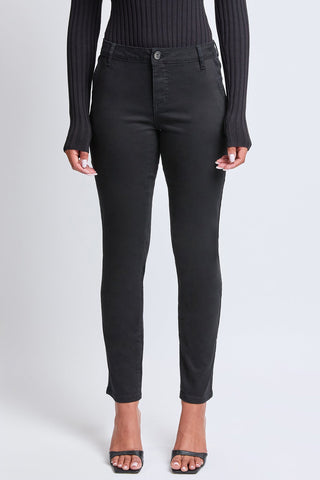 Women's Slim Mid Rise Straight  Twill Pant