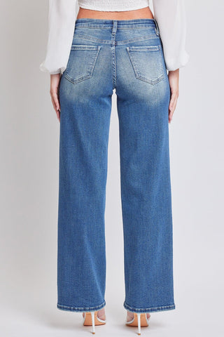 Women's Mid Rise Wide Leg Jeans