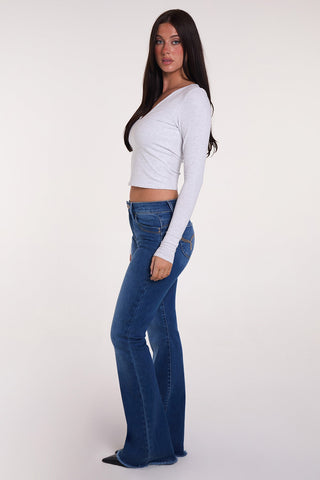 Pants Women's Luxe High Rise WannaBettaButt Flare Jeans