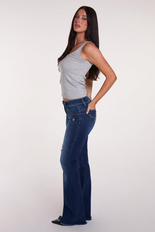Pants Women's Luxe High Rise WannaBettaButt Flare Jeans