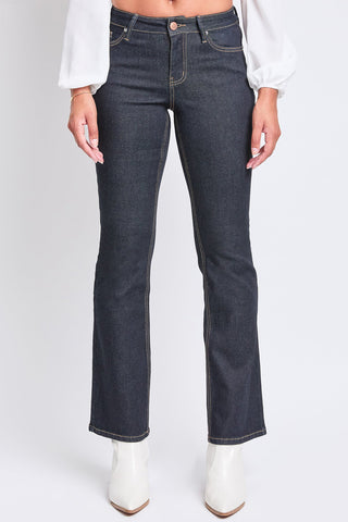 Women's Bootcut Jeans with Flap Pockets
