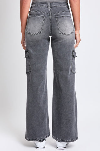 Pants Women's High Rise Wide Leg Skater Cargo Jeans