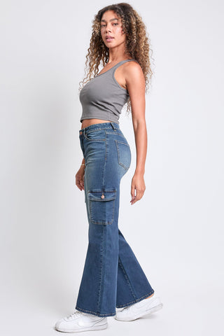 Pants Women's High Rise Wide Leg Skater Cargo Jeans