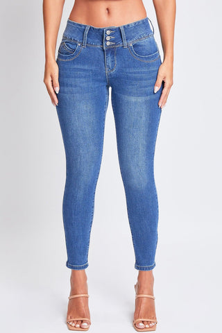 Women's 3 Button Sustainable WannaBettaButt  Skinny Jeans