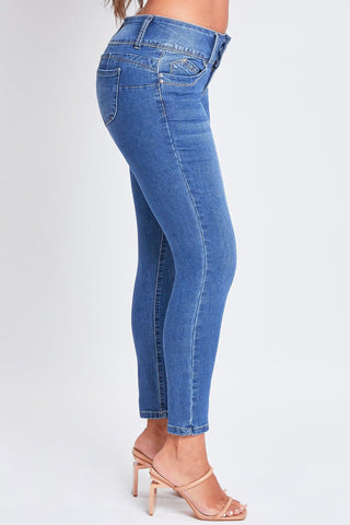 Women's 3 Button Sustainable WannaBettaButt  Skinny Jeans