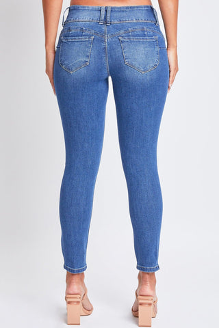Women's 3 Button Sustainable WannaBettaButt  Skinny Jeans