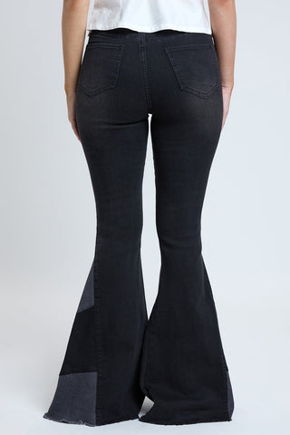 Pants Women's Sustainable Block Panel Flare Jeans