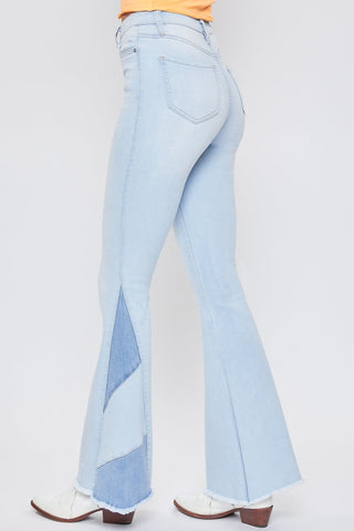 Pants Women's Sustainable Block Panel Flare Jeans