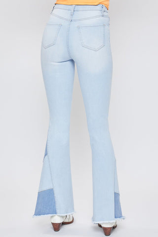 Pants Women's Sustainable Block Panel Flare Jeans