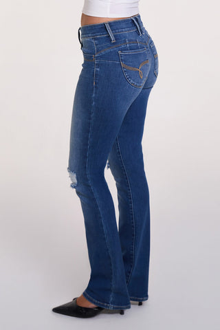 Pants Women's Luxe Mid Rise WannaBettaButt Bootcut Jeans