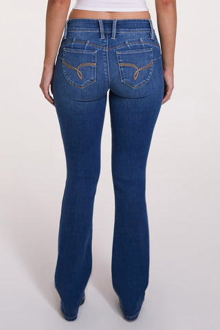 Pants Women's Luxe Mid Rise WannaBettaButt Bootcut Jeans