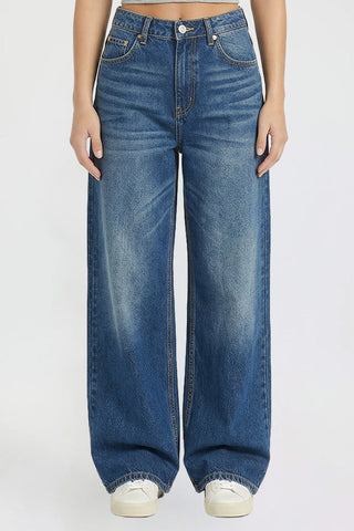 Women's Britney Star Pocket Wide Leg Jeans