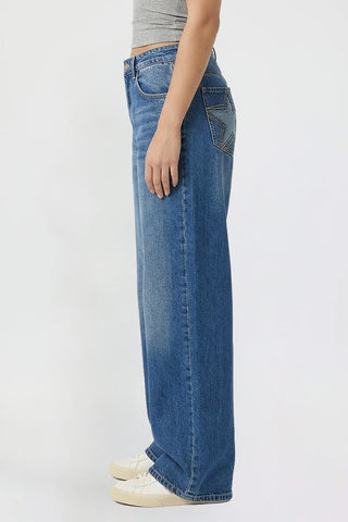 Women's Britney Star Pocket Wide Leg Jeans