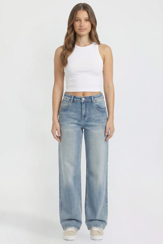 Women's Britney Star Pocket Wide Leg Jeans