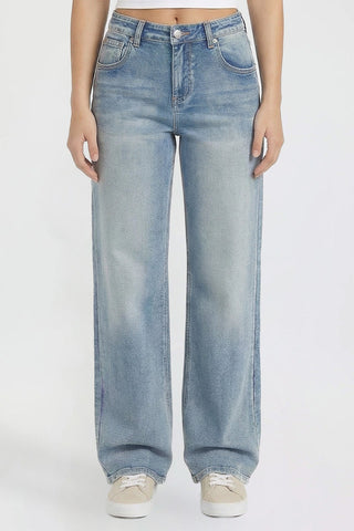 Women's Britney Star Pocket Wide Leg Jeans