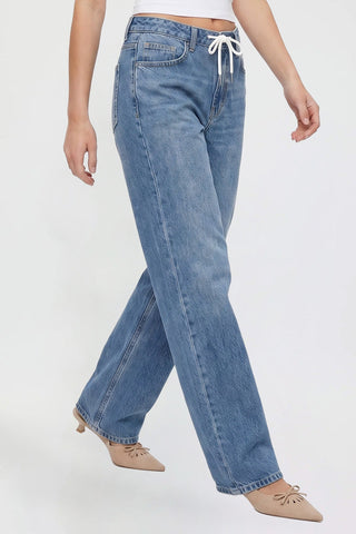 Women's Luxe Tie Front Jeans