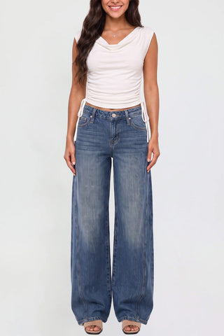 Women's Joey Seamed Ultra Wide Leg Jeans