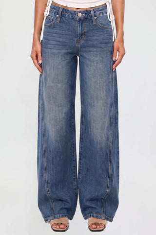 Women's Joey Seamed Ultra Wide Leg Jeans