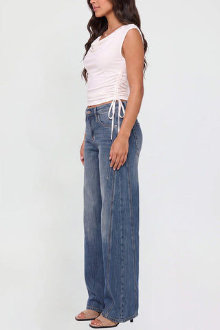 Women's Joey Seamed Ultra Wide Leg Jeans