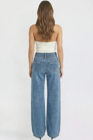 Women's Bella Triple Waistband Wide Leg Jeans