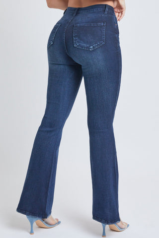 Women's Flare Essential Distressed Jeans-Distressed