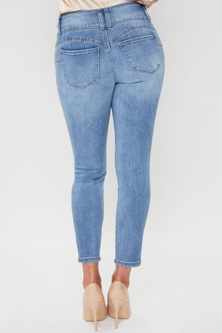 Women's Petite Skinny WannaBettaButt 3 Button Ankle Sustainable Jean