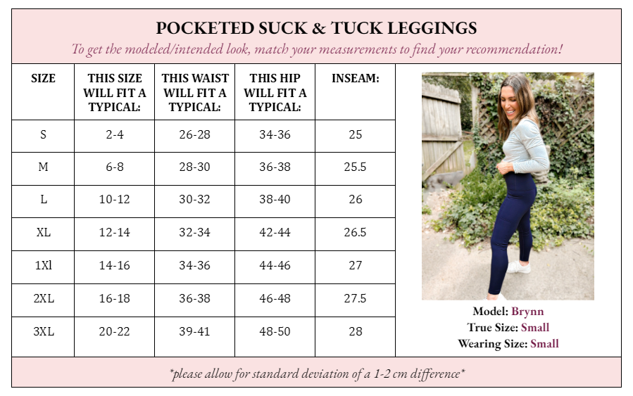 PRE - ORDER Palmer Pocketed Suck &amp; Tuck Leggings - 5/27 - Girl Code Couture