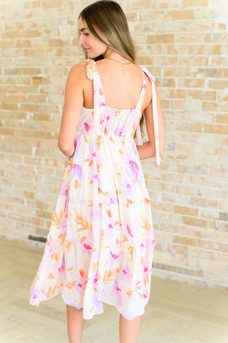 Dresses Pastel Petals Floral Midi Dress
