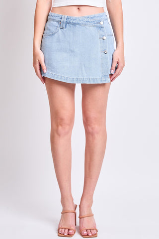 Denim Wrap Skort