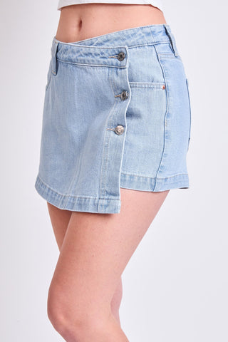 Denim Wrap Skort