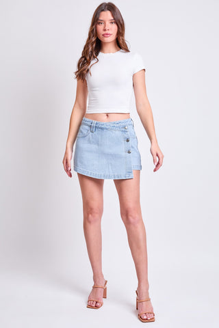 Denim Wrap Skort