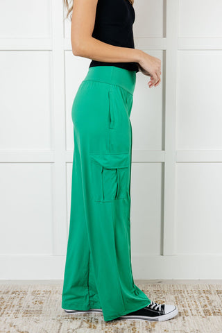 Bottoms Race to Relax Cargo Pants in Emerald Green