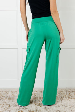 Bottoms Race to Relax Cargo Pants in Emerald Green