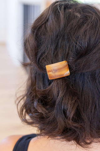 Accessories Rectangle Cuff Hair Tie Elastic in Amber