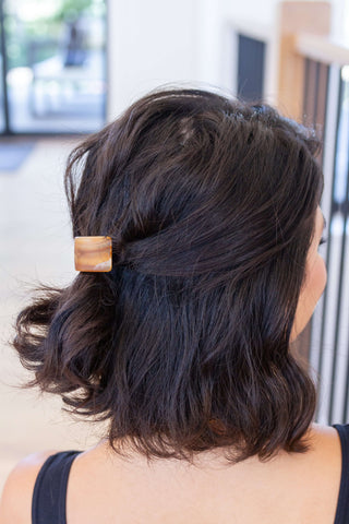 Accessories Rectangle Cuff Hair Tie Elastic in Amber