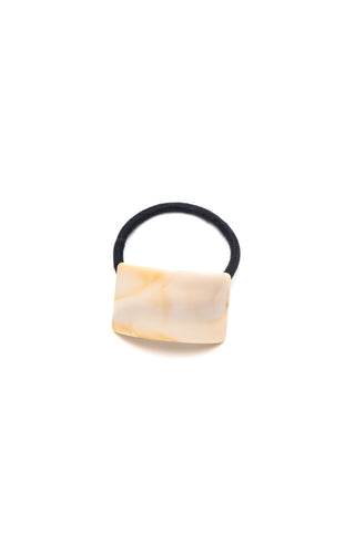Accessories Rectangle Cuff Hair Tie Elastic in Ivory