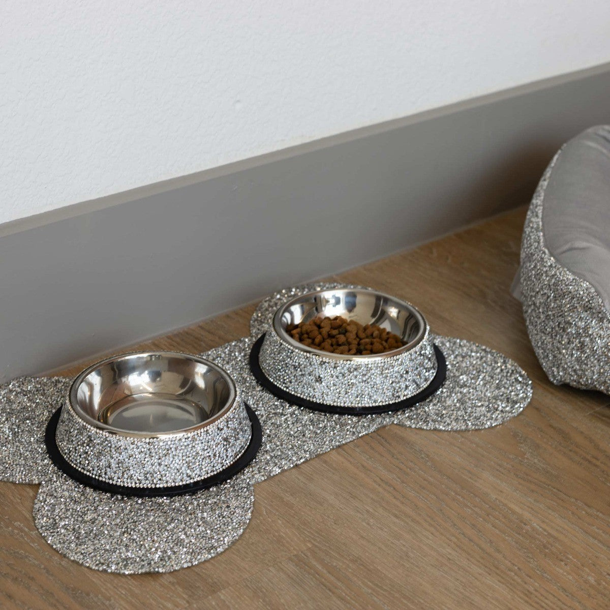 Rhinestone Food Bowl